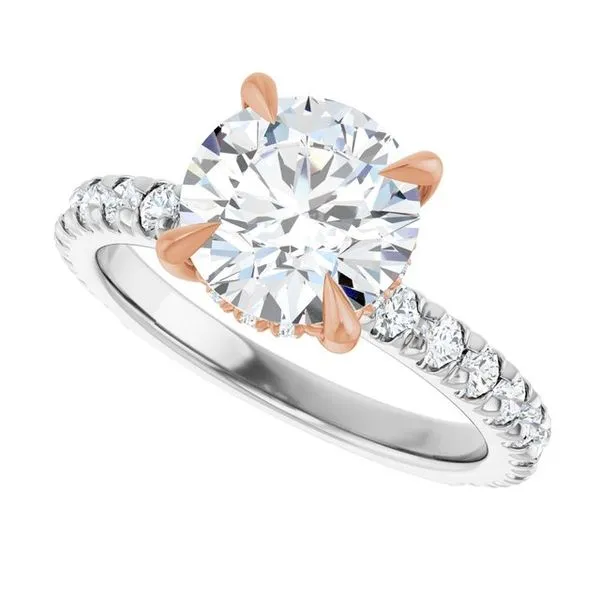 Claw-Prong Hidden Halo-Style Engagement Ring Image 5 J. Thomas Jewelers Rochester Hills, MI