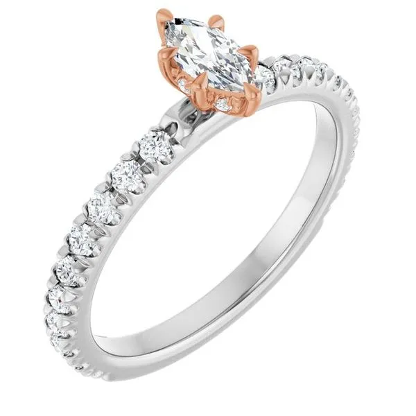 Claw-Prong Hidden Halo-Style Engagement Ring Banks Jewelers Burnsville, NC