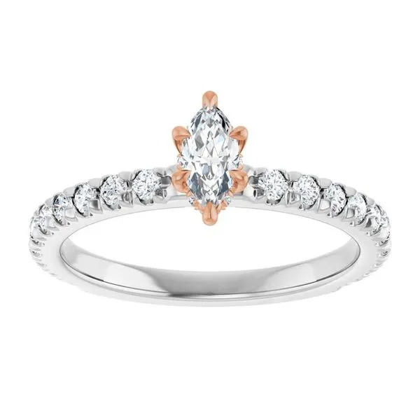 Claw-Prong Hidden Halo-Style Engagement Ring Image 3 Jimmy Smith Jewelers Decatur, AL