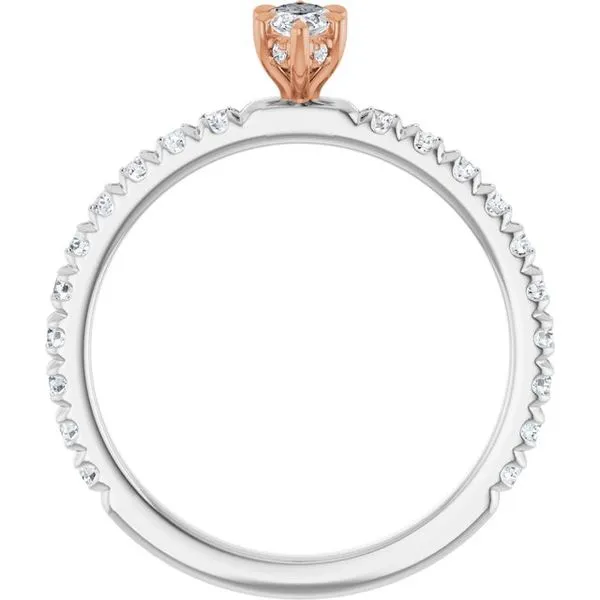 Claw-Prong Hidden Halo-Style Engagement Ring Image 2 Northwood Jewelers Northwood, OH