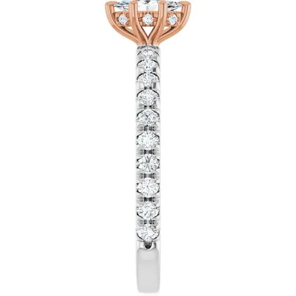 Claw-Prong Hidden Halo-Style Engagement Ring Image 4 Northwood Jewelers Northwood, OH
