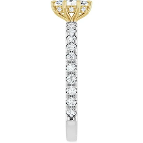 Claw-Prong Hidden Halo-Style Engagement Ring Image 4 Banks Jewelers Burnsville, NC