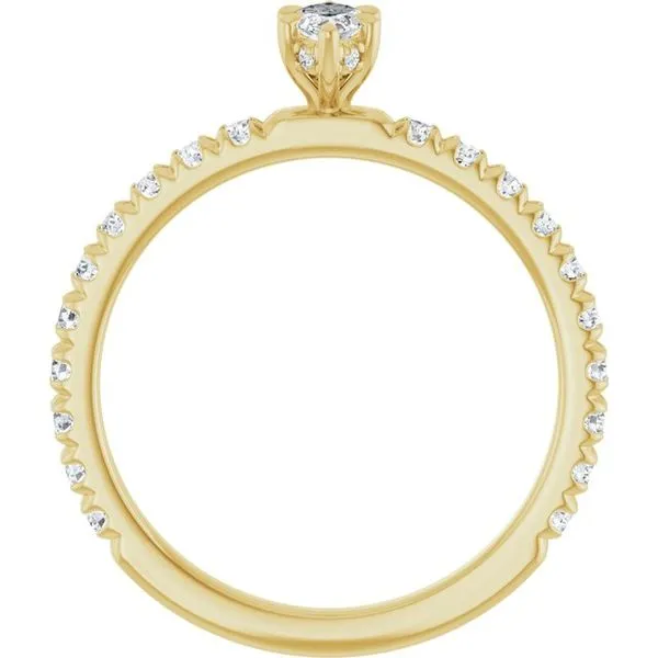 Claw-Prong Hidden Halo-Style Engagement Ring Image 2 JF Jones Jewelers Rochester, NY