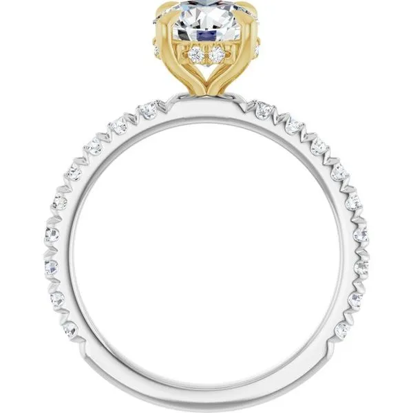 Claw-Prong Hidden Halo-Style Engagement Ring Image 2 Raleigh Diamond Fine Jewelry Raleigh, NC