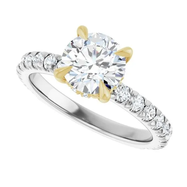 Claw-Prong Hidden Halo-Style Engagement Ring Image 5 Raleigh Diamond Fine Jewelry Raleigh, NC