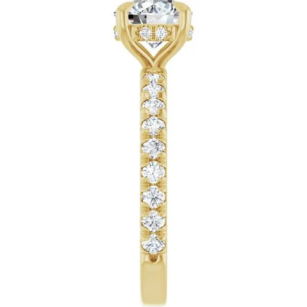 Claw-Prong Hidden Halo-Style Engagement Ring Image 4 Austin's Fine Diamonds & Jewelry Lyndhurst, NJ
