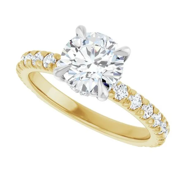 Claw-Prong Hidden Halo-Style Engagement Ring Image 5 J. Thomas Jewelers Rochester Hills, MI