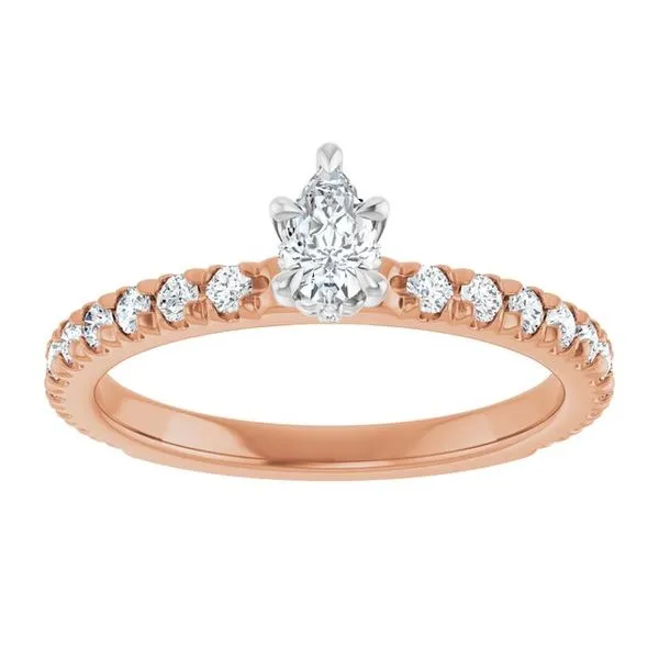 Claw-Prong Hidden Halo-Style Engagement Ring Image 3 Natale Jewelers Sewell, NJ
