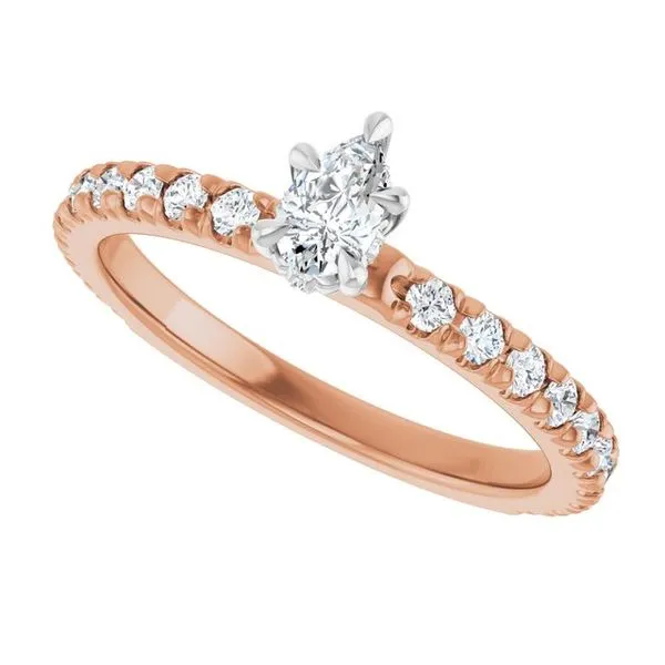 Claw-Prong Hidden Halo-Style Engagement Ring Image 5 Mark Jewellers La Crosse, WI