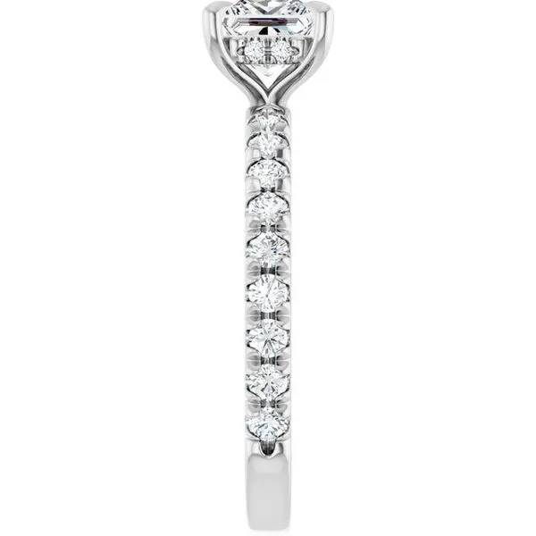 Claw-Prong Hidden Halo-Style Engagement Ring Image 4 Stuart Benjamin & Co. Jewelry Designs San Diego, CA
