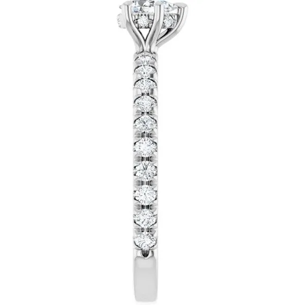 Claw-Prong Hidden Halo-Style Engagement Ring Image 4 Morin Jewelers Southbridge, MA