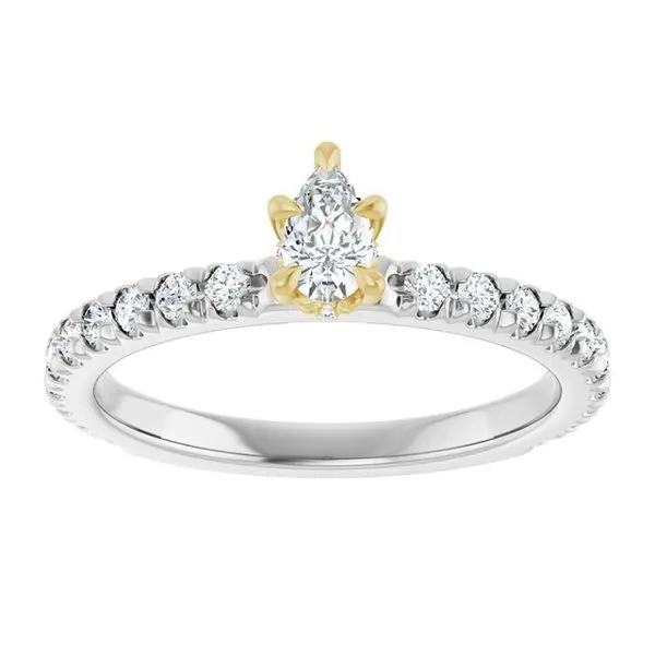Claw-Prong Hidden Halo-Style Engagement Ring Image 3 Paul James Jewelers Angels Camp, CA