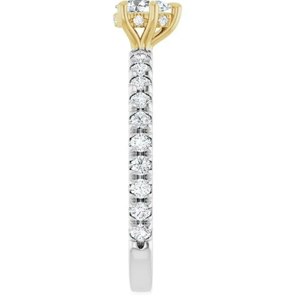 Claw-Prong Hidden Halo-Style Engagement Ring Image 4 Don's Jewelry & Design Washington, IA