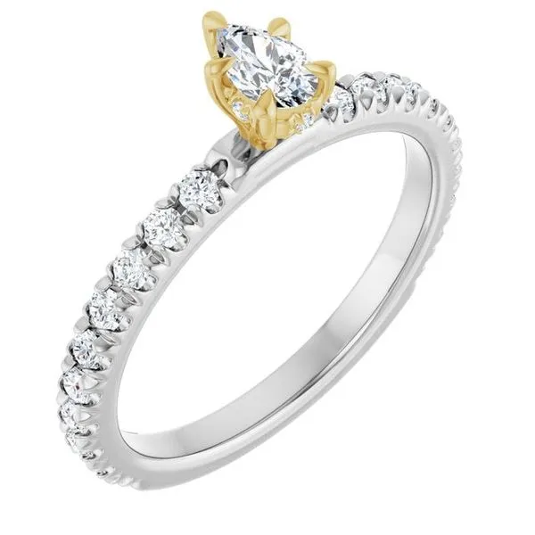 Claw-Prong Hidden Halo-Style Engagement Ring Hudson Valley Goldsmith New Paltz, NY