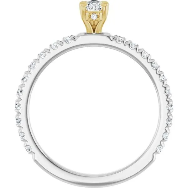 Claw-Prong Hidden Halo-Style Engagement Ring Image 2 Vulcan's Forge LLC KANSAS CITY, MO