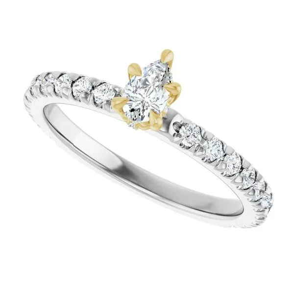 Claw-Prong Hidden Halo-Style Engagement Ring Image 5 Michael Szwed Jewelers Longmeadow, MA