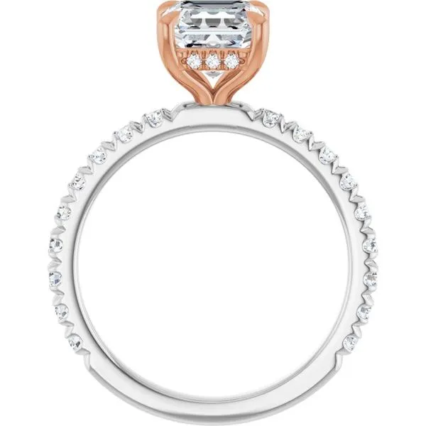 Claw-Prong Hidden Halo-Style Engagement Ring Image 2 Morin Jewelers Southbridge, MA