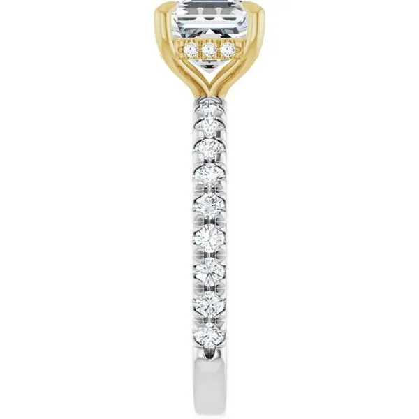 Claw-Prong Hidden Halo-Style Engagement Ring Image 4 Morin Jewelers Southbridge, MA