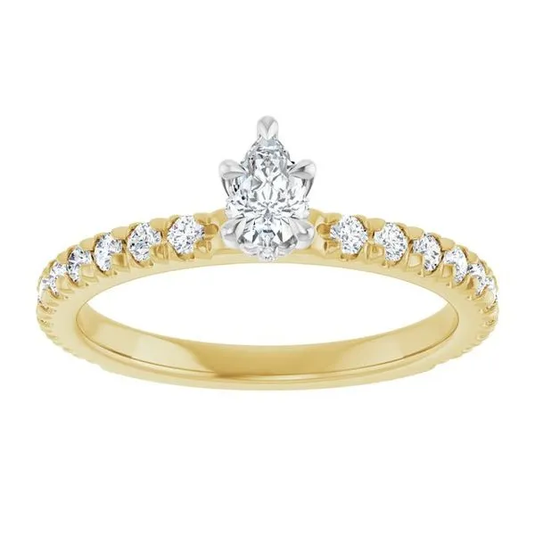 Claw-Prong Hidden Halo-Style Engagement Ring Image 3 House of Silva Wooster, OH