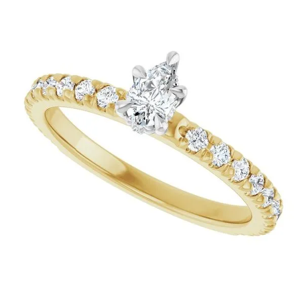 Claw-Prong Hidden Halo-Style Engagement Ring Image 5 Mark Jewellers La Crosse, WI