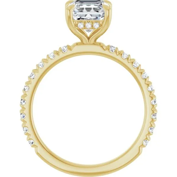 Claw-Prong Hidden Halo-Style Engagement Ring Image 2 Futer Bros Jewelers York, PA
