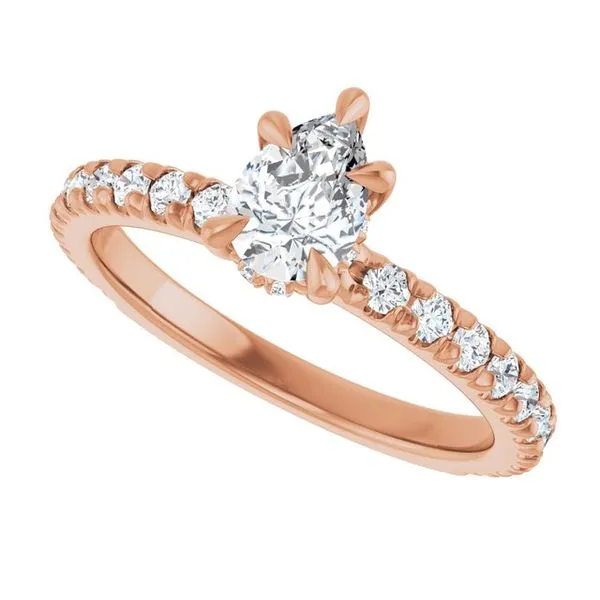 Claw-Prong Hidden Halo-Style Engagement Ring Image 5 Shipley's Fine Jewelry Hampstead, MD