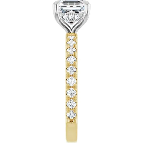 Claw-Prong Hidden Halo-Style Engagement Ring Image 4 Morin Jewelers Southbridge, MA