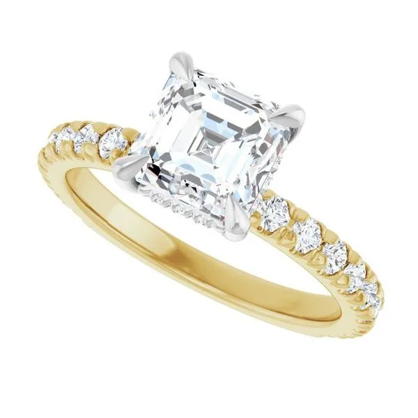 Claw-Prong Hidden Halo-Style Engagement Ring Image 5 Raleigh Diamond Fine Jewelry Raleigh, NC