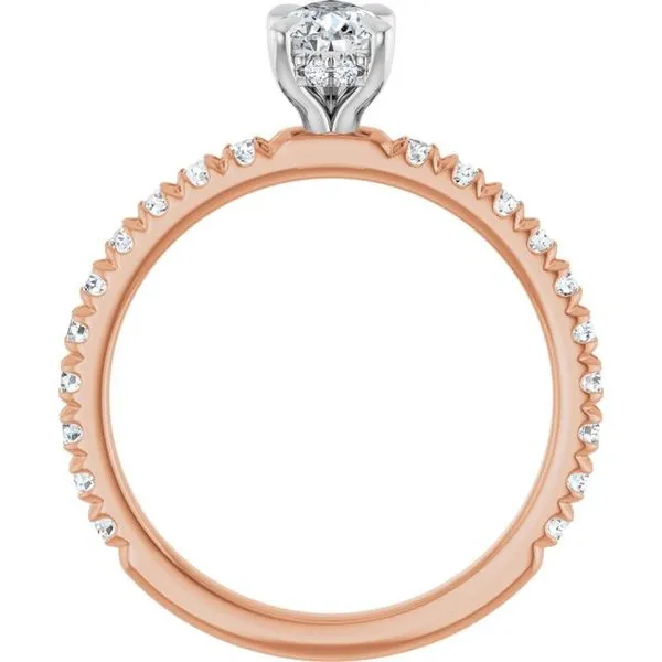 Claw-Prong Hidden Halo-Style Engagement Ring Image 2 J. West Jewelers Round Rock, TX