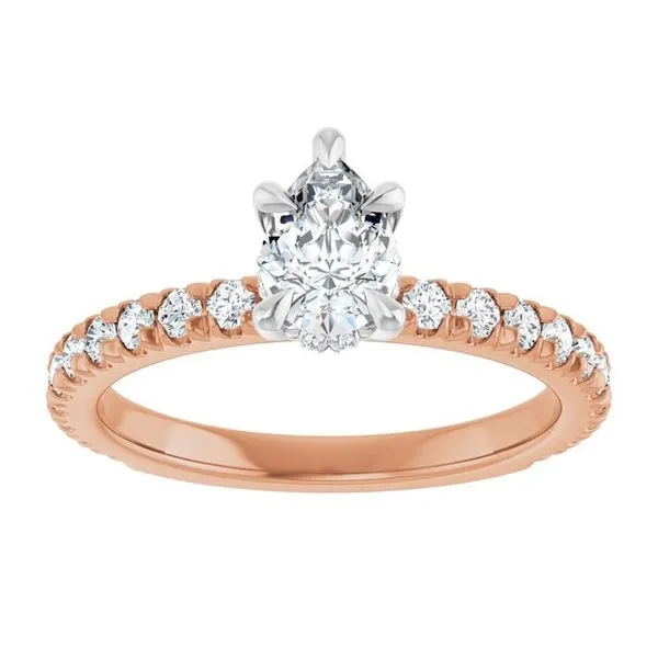 Claw-Prong Hidden Halo-Style Engagement Ring Image 3 J. Thomas Jewelers Rochester Hills, MI