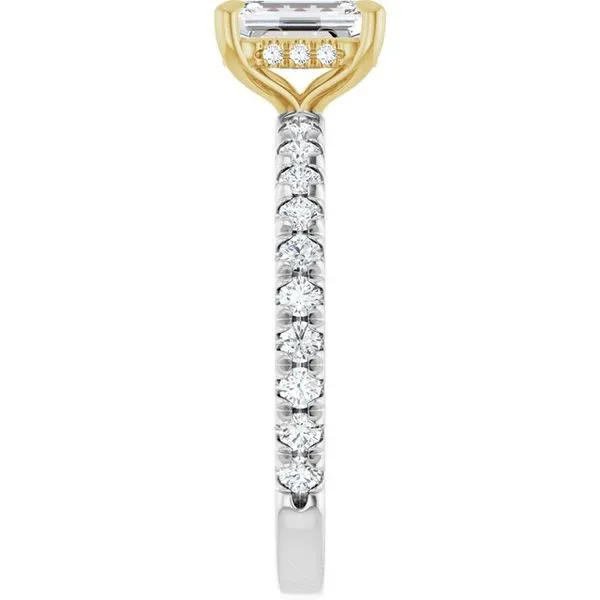 Claw-Prong Hidden Halo-Style Engagement Ring Image 4 Shipley's Fine Jewelry Hampstead, MD