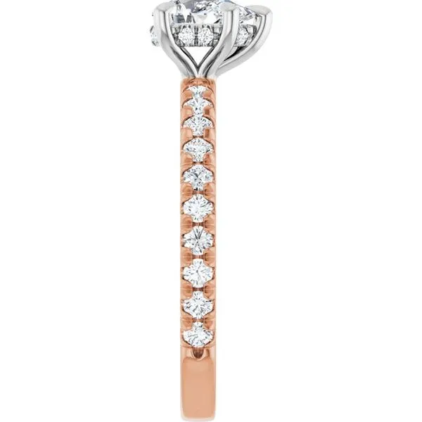 Claw-Prong Hidden Halo-Style Engagement Ring Image 4 Mark Jewellers La Crosse, WI