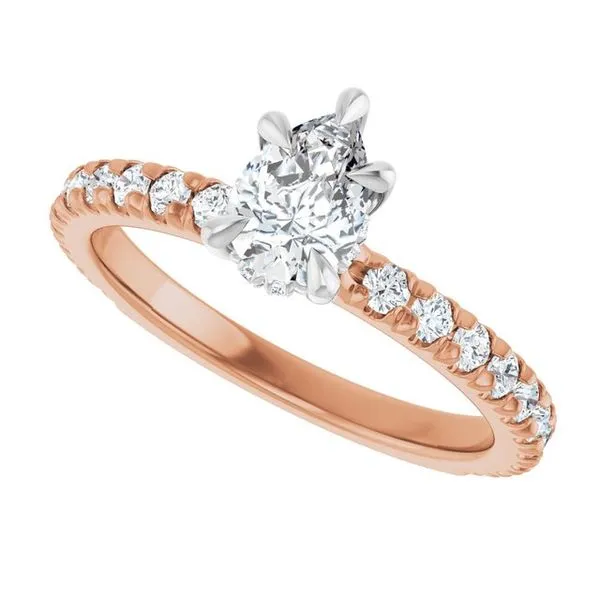 Claw-Prong Hidden Halo-Style Engagement Ring Image 5 J. Thomas Jewelers Rochester Hills, MI