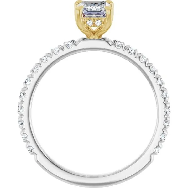 Claw-Prong Hidden Halo-Style Engagement Ring Image 2 J. Thomas Jewelers Rochester Hills, MI