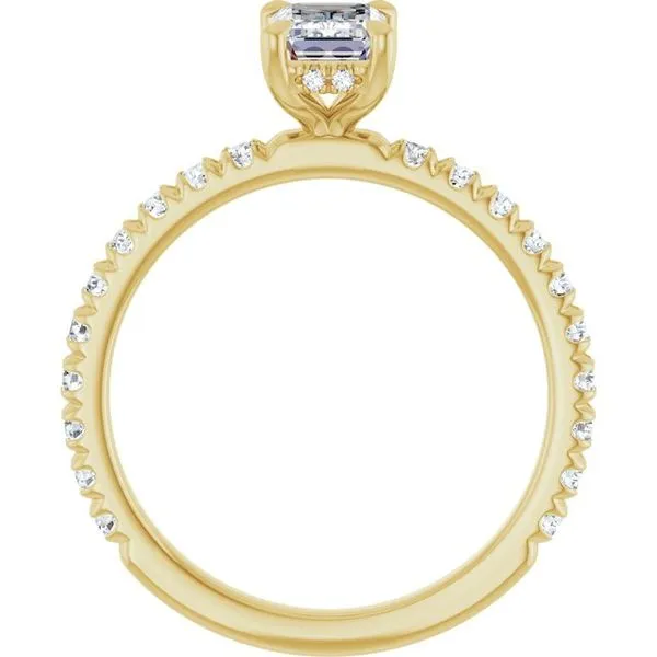 Claw-Prong Hidden Halo-Style Engagement Ring Image 2 JF Jones Jewelers Rochester, NY