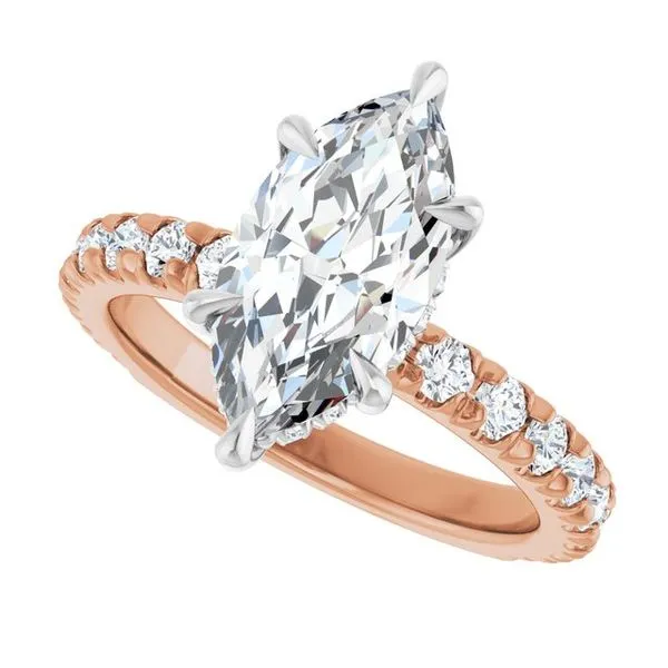 Claw-Prong Hidden Halo-Style Engagement Ring Image 5 Raleigh Diamond Fine Jewelry Raleigh, NC