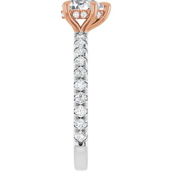 Claw-Prong Hidden Halo-Style Engagement Ring Image 4 Mark Jewellers La Crosse, WI
