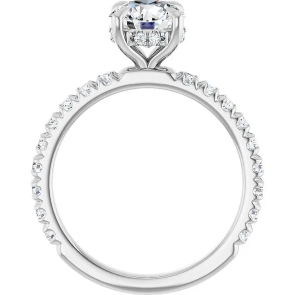 Claw-Prong Hidden Halo-Style Engagement Ring Image 2 Paul James Jewelers Angels Camp, CA