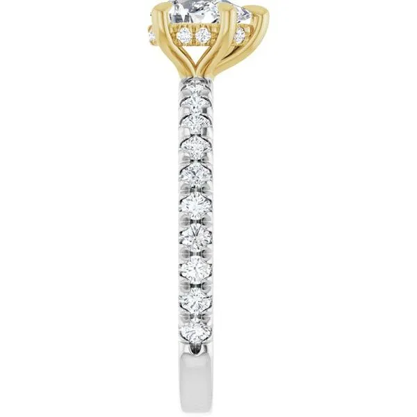 Claw-Prong Hidden Halo-Style Engagement Ring Image 4 J. Thomas Jewelers Rochester Hills, MI