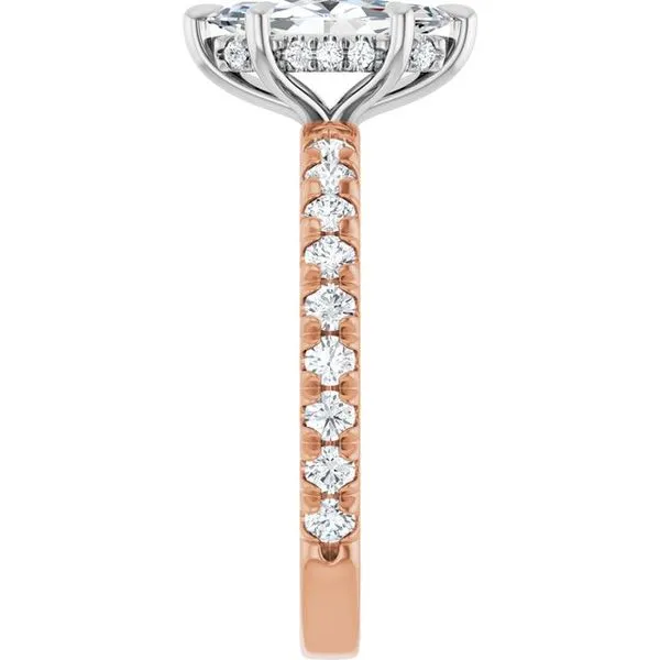 Claw-Prong Hidden Halo-Style Engagement Ring Image 4 J. Thomas Jewelers Rochester Hills, MI