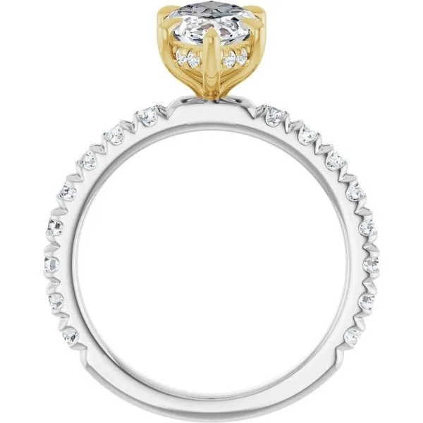 Claw-Prong Hidden Halo-Style Engagement Ring Image 2 Raleigh Diamond Fine Jewelry Raleigh, NC