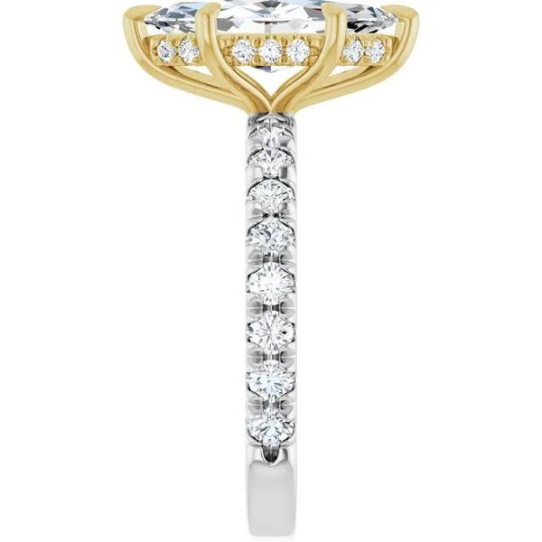 Claw-Prong Hidden Halo-Style Engagement Ring Image 4 Raleigh Diamond Fine Jewelry Raleigh, NC