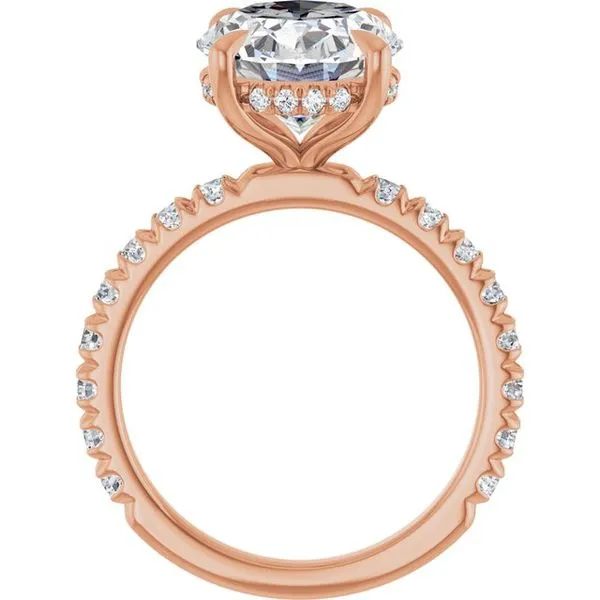 Claw-Prong Hidden Halo-Style Engagement Ring Image 2 J. Thomas Jewelers Rochester Hills, MI