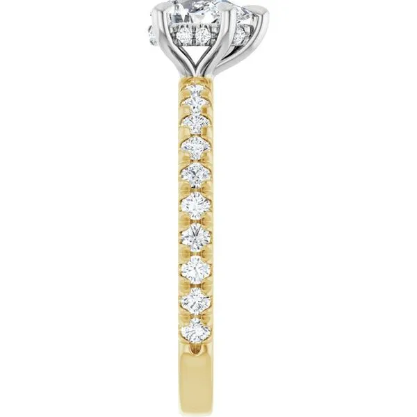 Claw-Prong Hidden Halo-Style Engagement Ring Image 4 Raleigh Diamond Fine Jewelry Raleigh, NC
