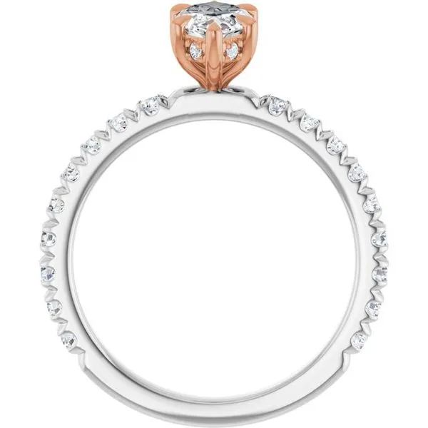 Claw-Prong Hidden Halo-Style Engagement Ring Image 2 House of Silva Wooster, OH