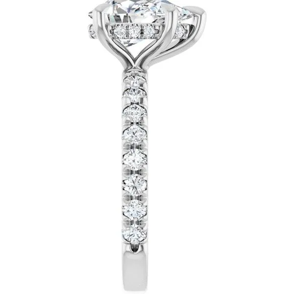 Claw-Prong Hidden Halo-Style Engagement Ring Image 4 J. Thomas Jewelers Rochester Hills, MI