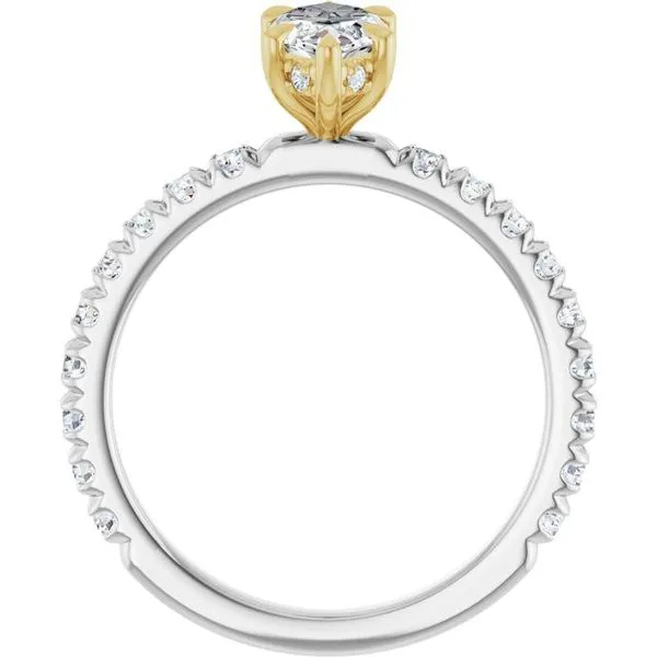 Claw-Prong Hidden Halo-Style Engagement Ring Image 2 Paul James Jewelers Angels Camp, CA
