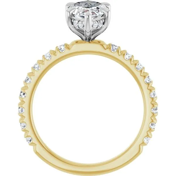 Claw-Prong Hidden Halo-Style Engagement Ring Image 2 Futer Bros Jewelers York, PA