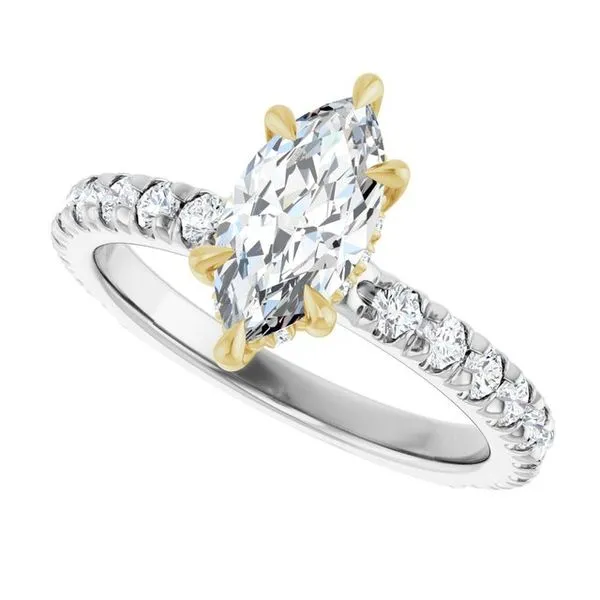 Claw-Prong Hidden Halo-Style Engagement Ring Image 5 Virtus Collective Newport Beach , CA