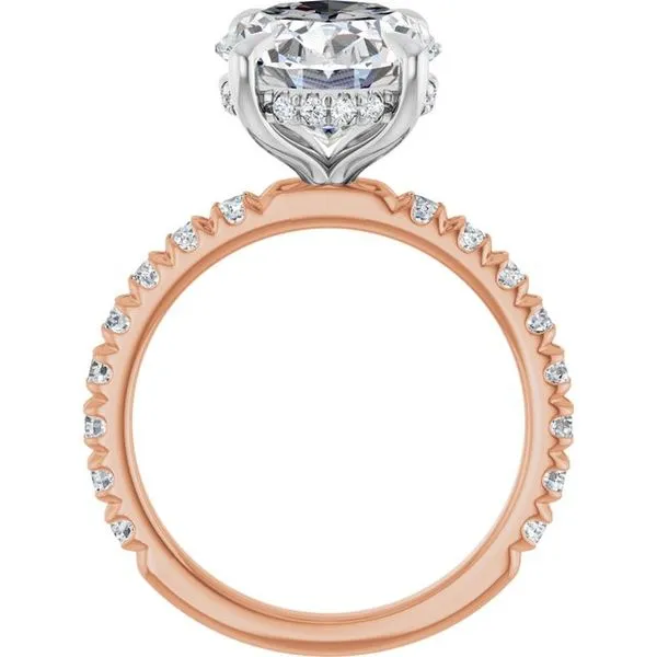 Claw-Prong Hidden Halo-Style Engagement Ring Image 2 Jimmy Smith Jewelers Decatur, AL